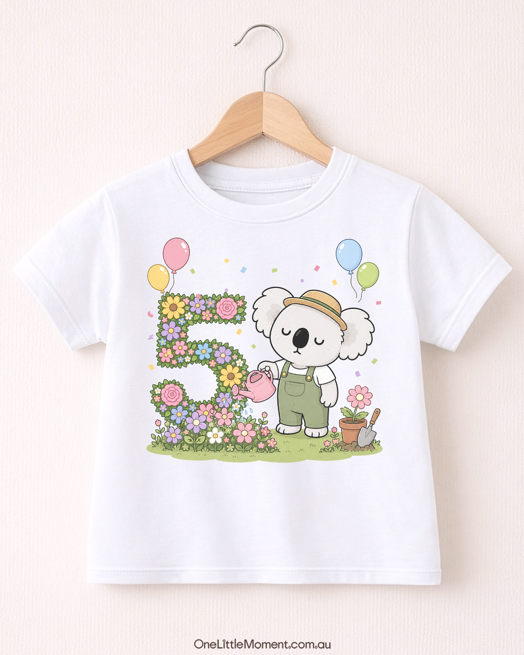 Cozy Koala Floral Birthday