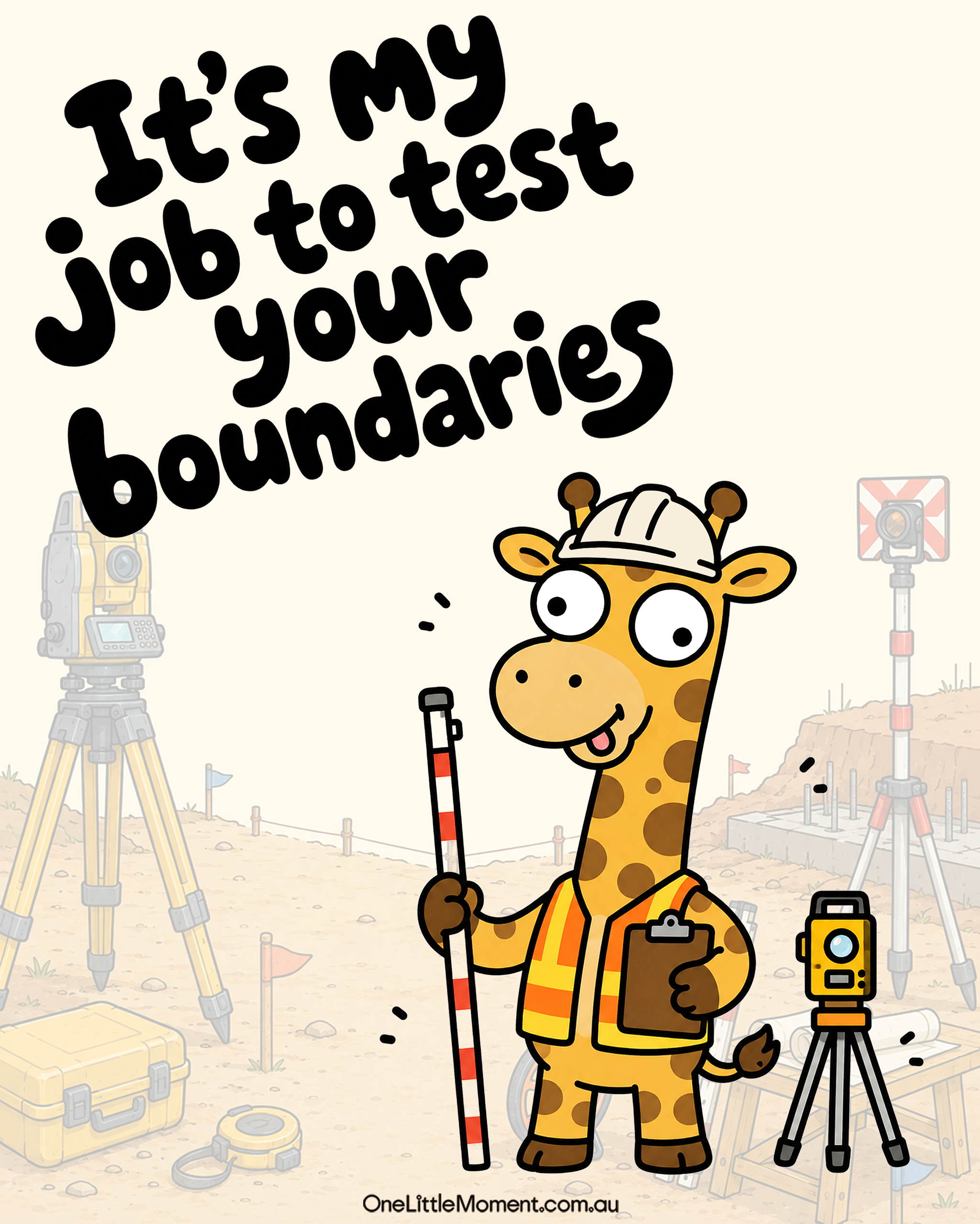 Surveyor who tests your boundaries