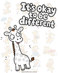 It's Okay to be different (White Giraffe)