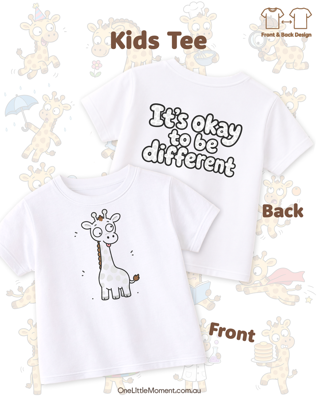 It's Okay to be different (White Giraffe)