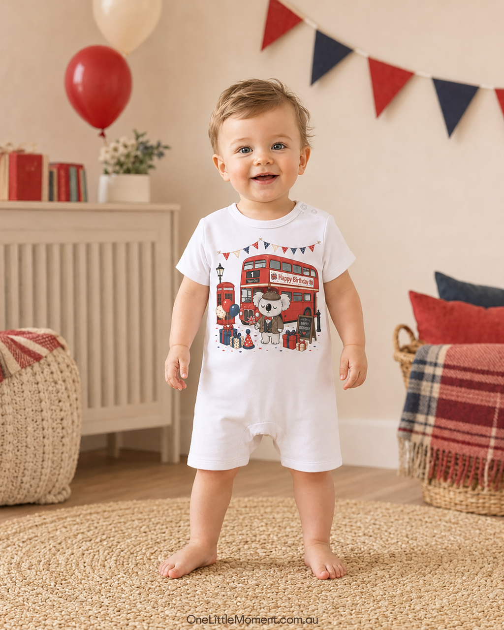 Cozy Koala London Bus Birthday