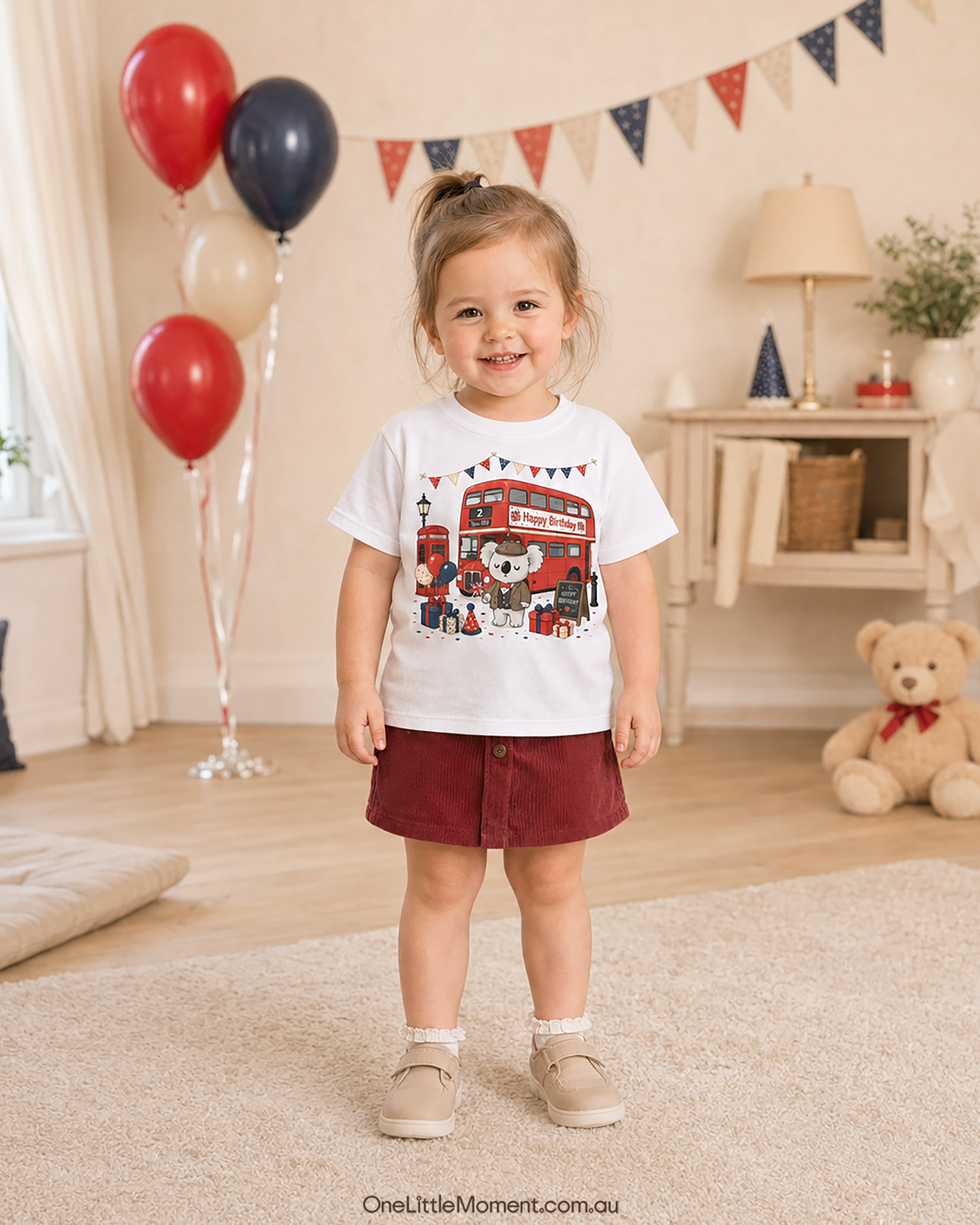 Cozy Koala London Bus Birthday