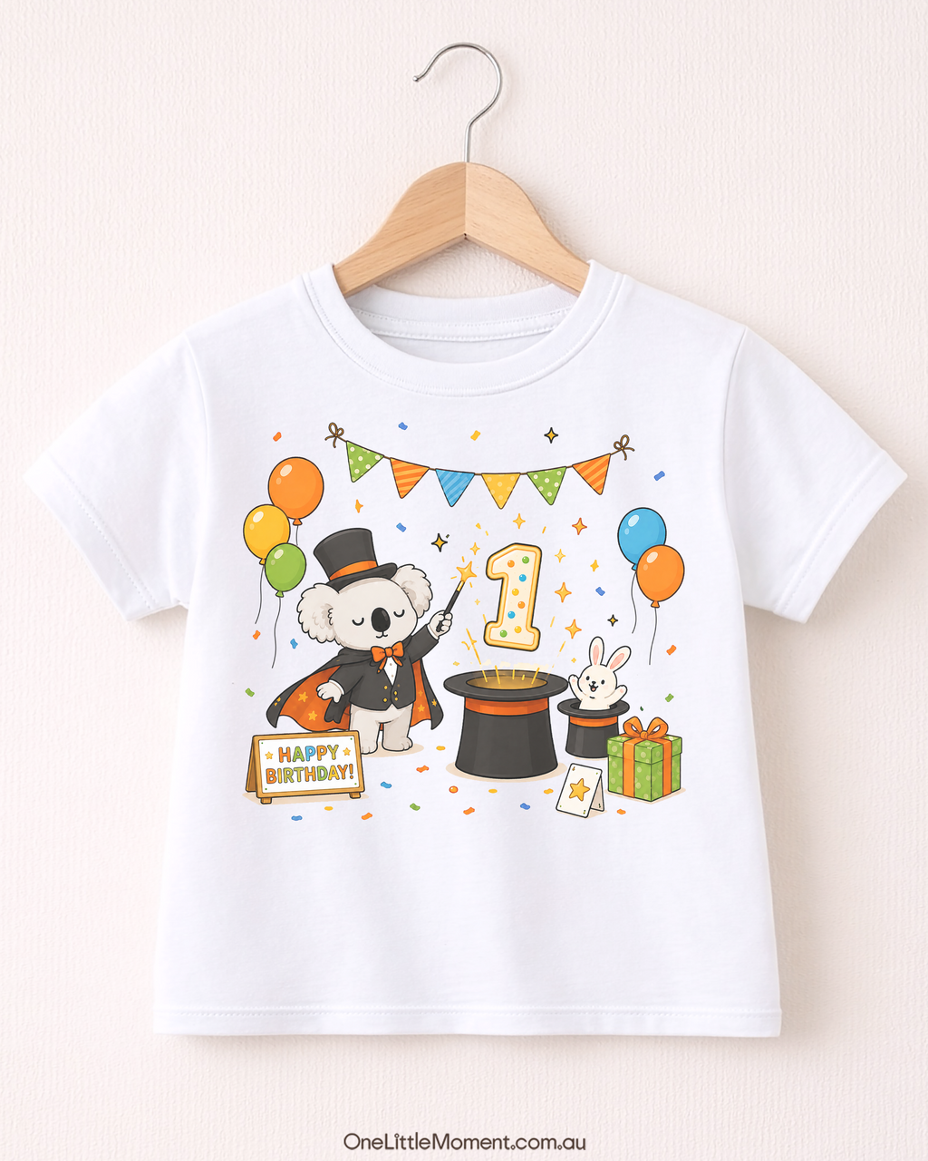Cozy Koala Magician Birthday