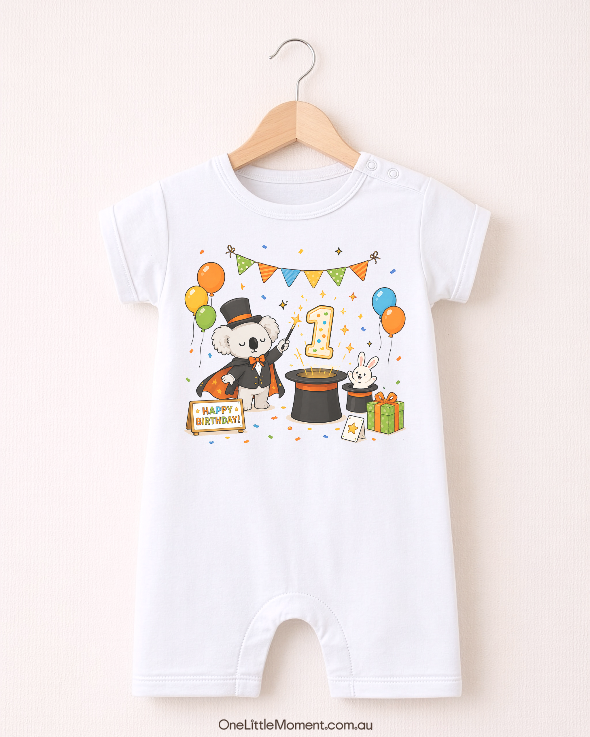 Cozy Koala Magician Birthday