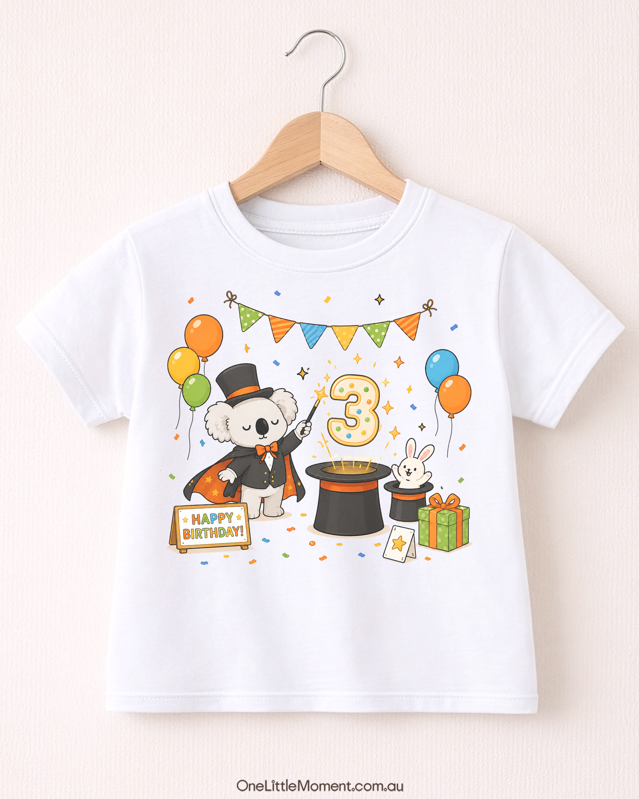 Cozy Koala Magician Birthday