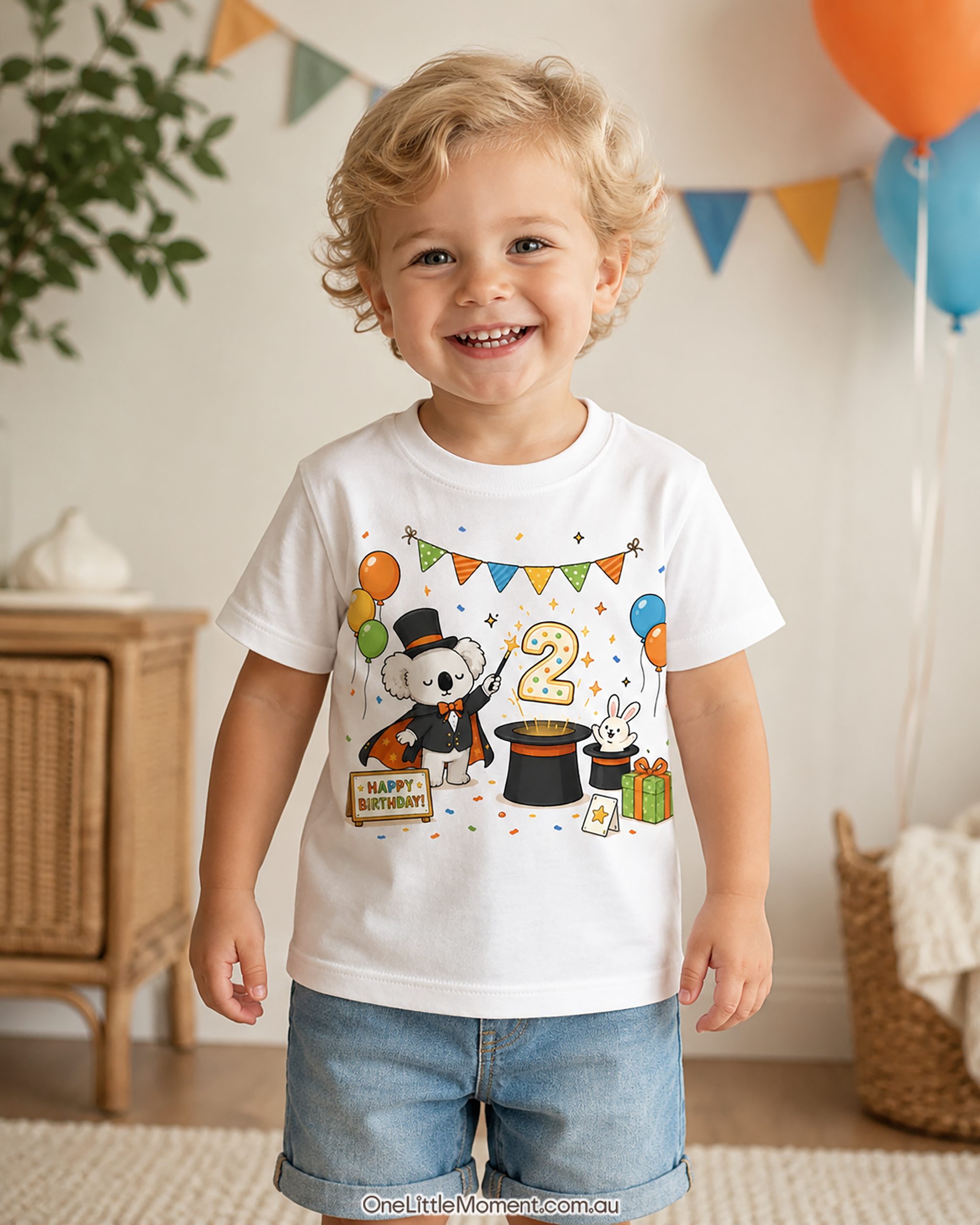 Cozy Koala Magician Birthday
