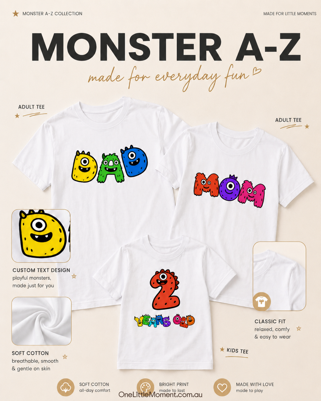Monster A-Z with Outline